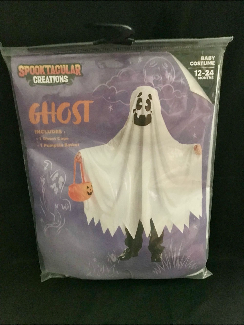 Halloween Ghost Spooktacular Kids White Ghost Costumes with Pumpkin Buck…